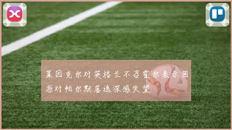 莱因克尔对英格兰不召霍尔表示困惑对帕尔默落选深感失望